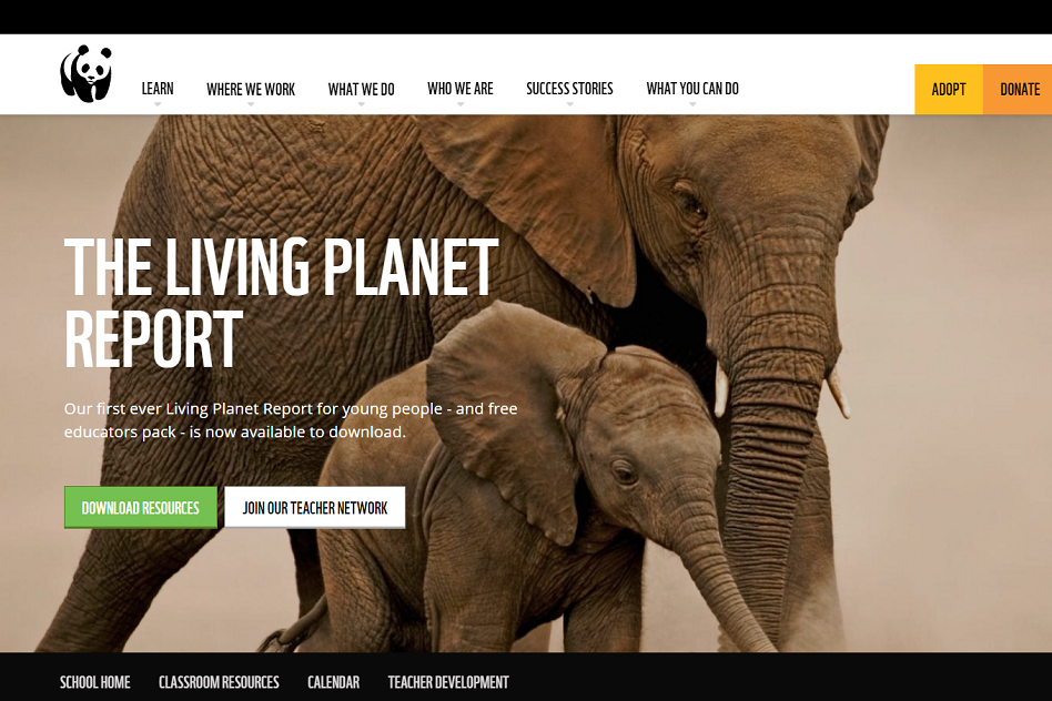 WWF’s Living Planet Report (youth edition)