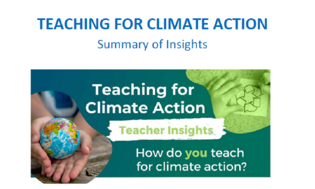 Share your insights on teaching for climate action