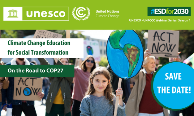 UNESCO-UNFCCC Webinar Series on Climate Change Education