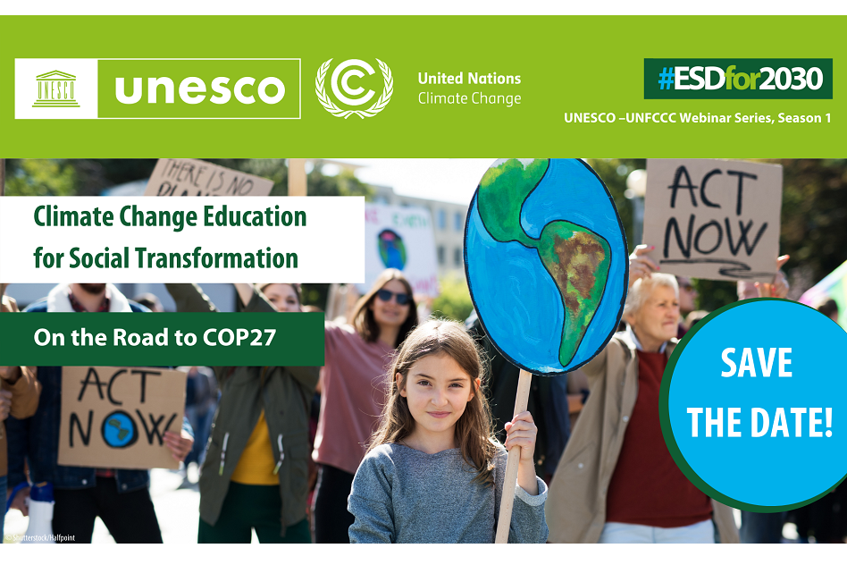 UNESCO-UNFCCC Webinar Series on Climate Change Education