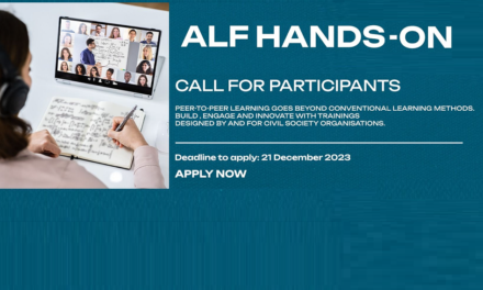 ALF Hands-On for trainers: Open Call for Participation!