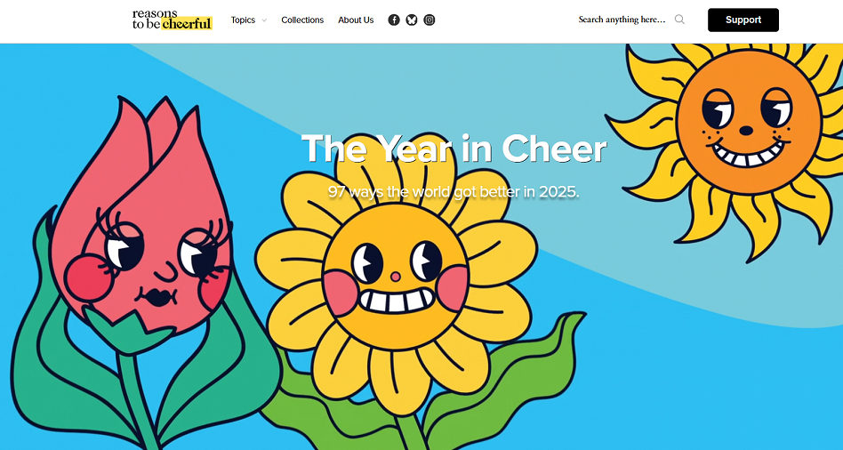 97 ways the world got better in 2025!