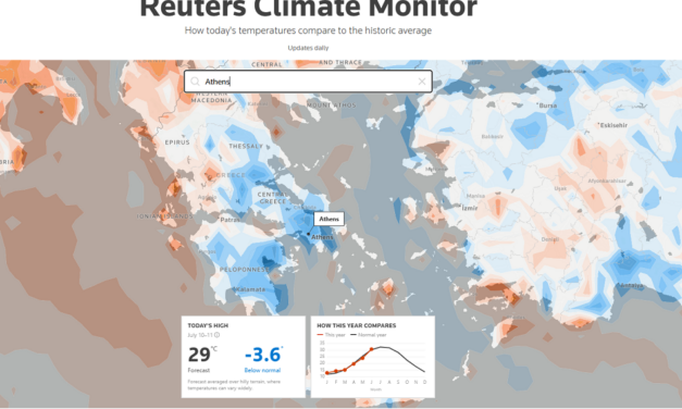 Reuters Climate Monitor: updates daily